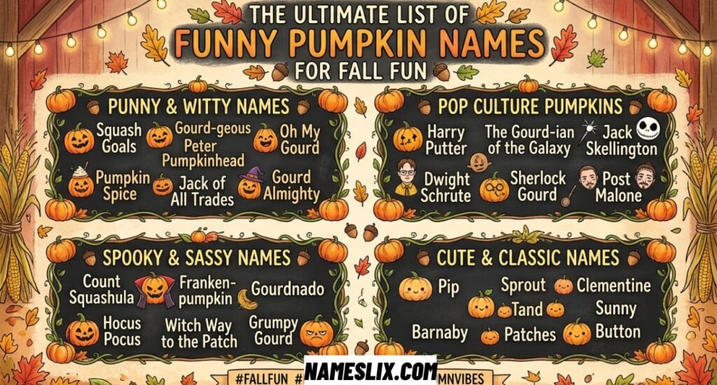 Funny Pumpkin Names