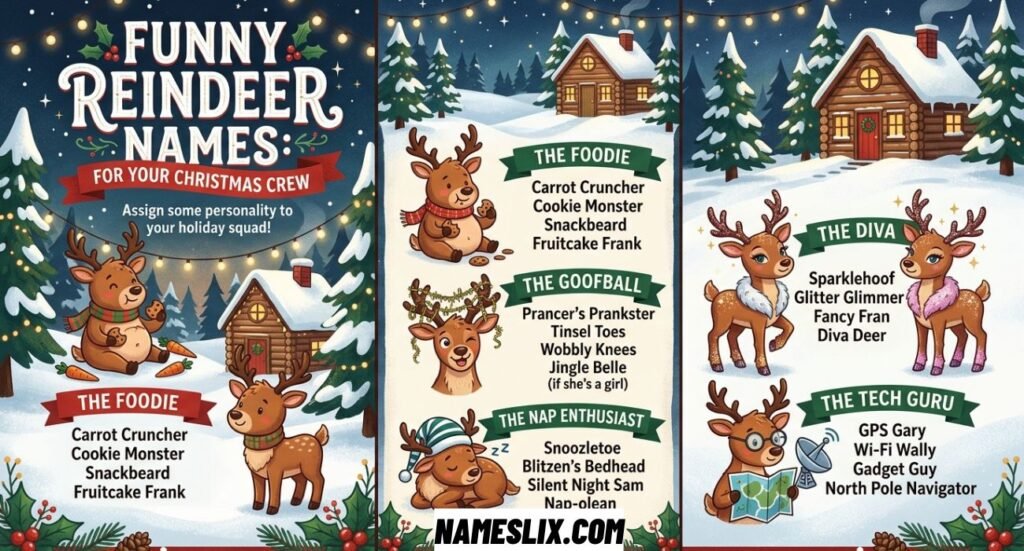 Funny Reindeer Names