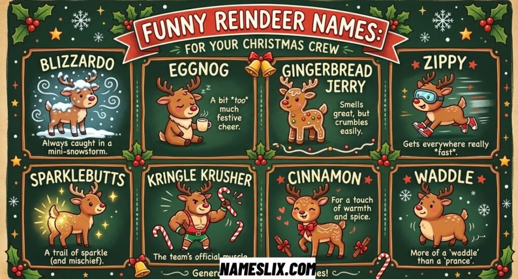 Funny Reindeer Names