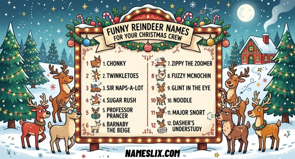Funny Reindeer Names