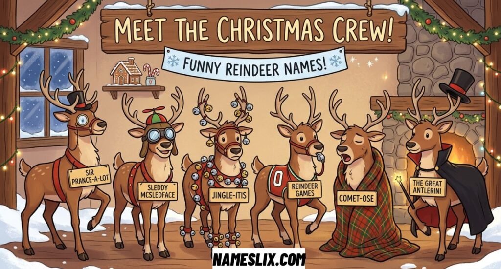 Funny Reindeer Names