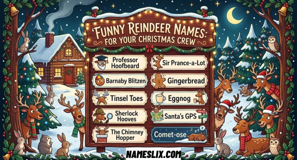Funny Reindeer Names