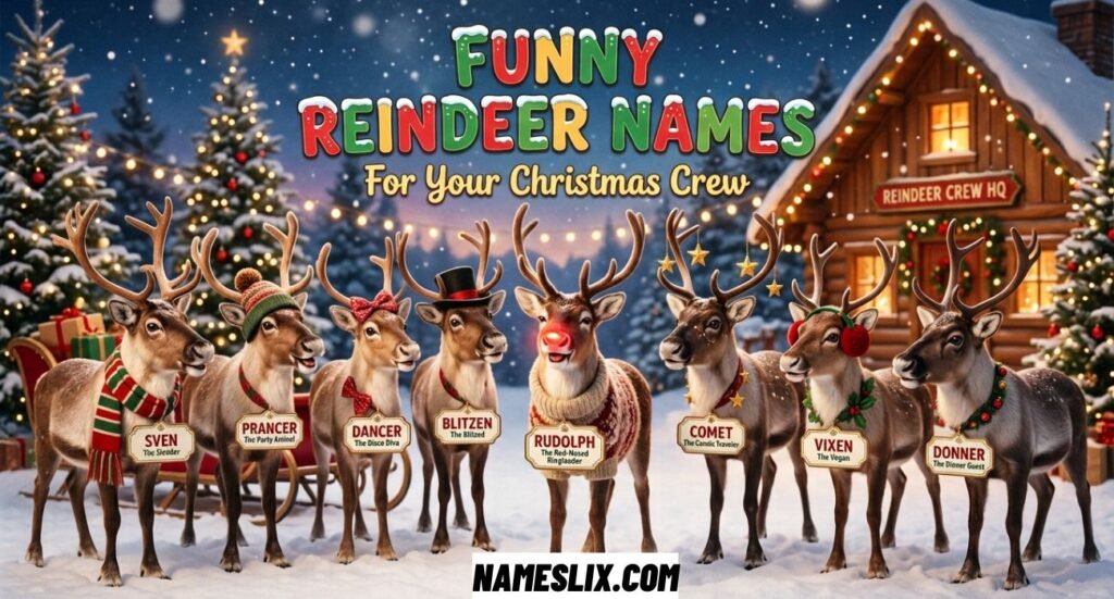 Funny Reindeer Names