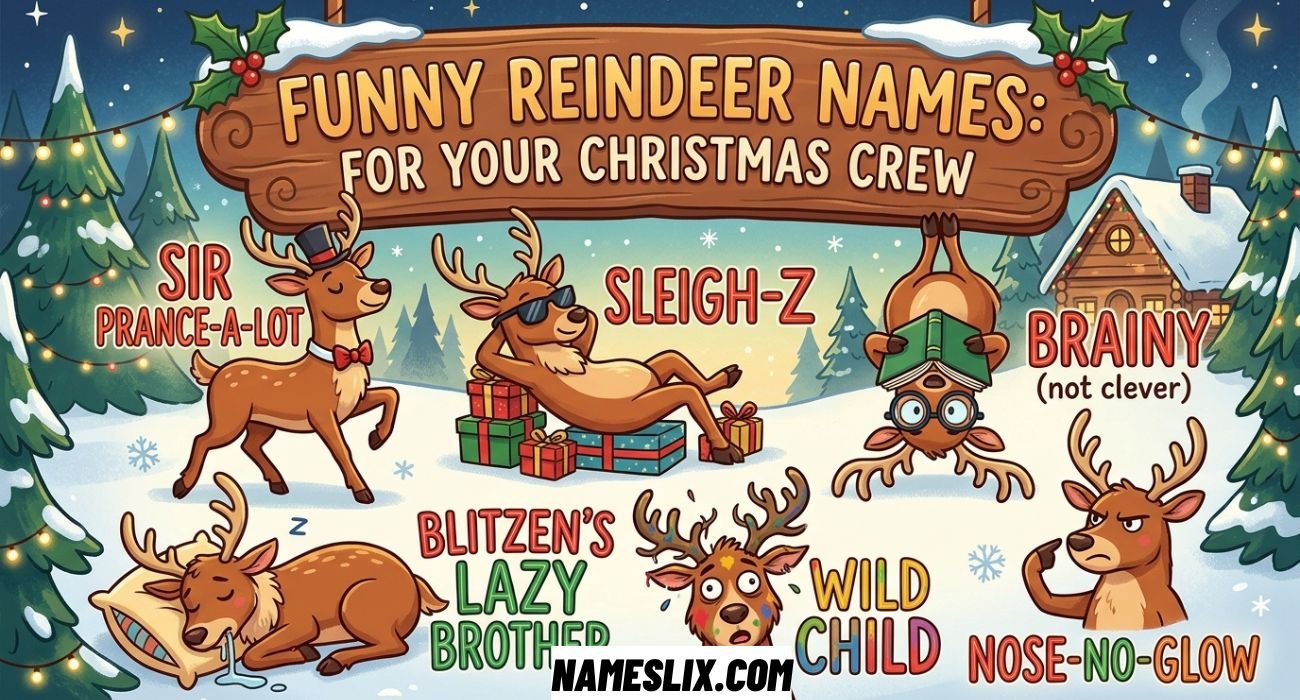 Funny Reindeer Names