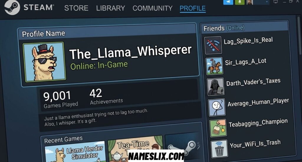Funny Steam Names