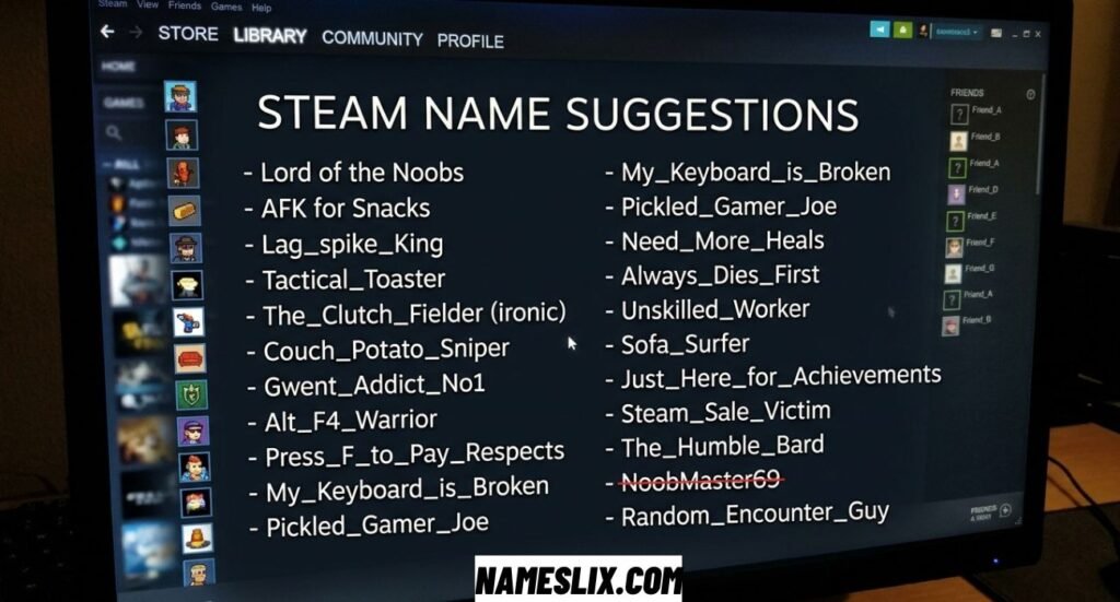 Funny Steam Names