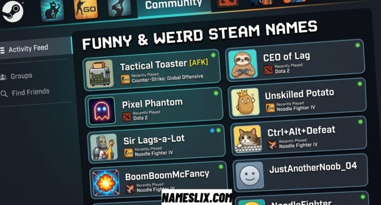Funny Steam Names