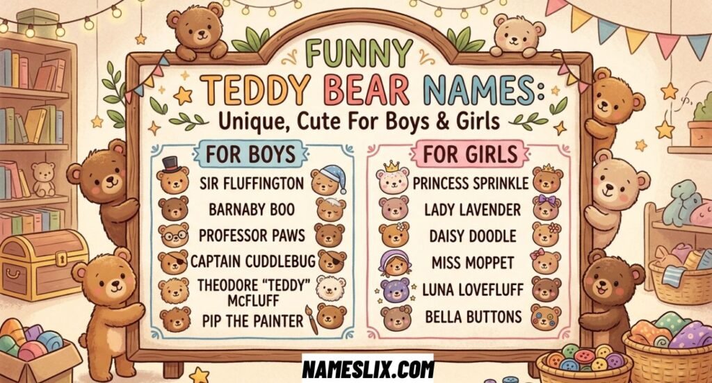 Funny Teddy Bear Names