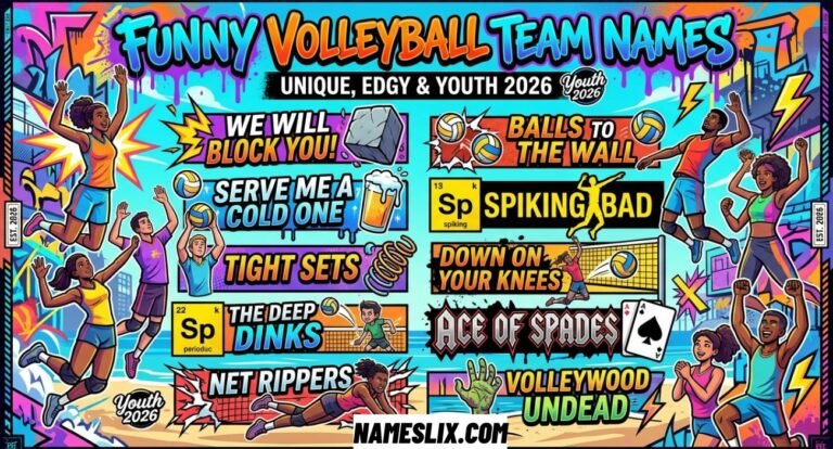 Funny Volleyball Team Names