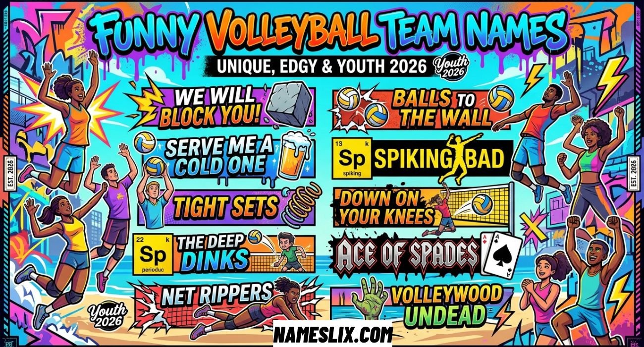Funny Volleyball Team Names